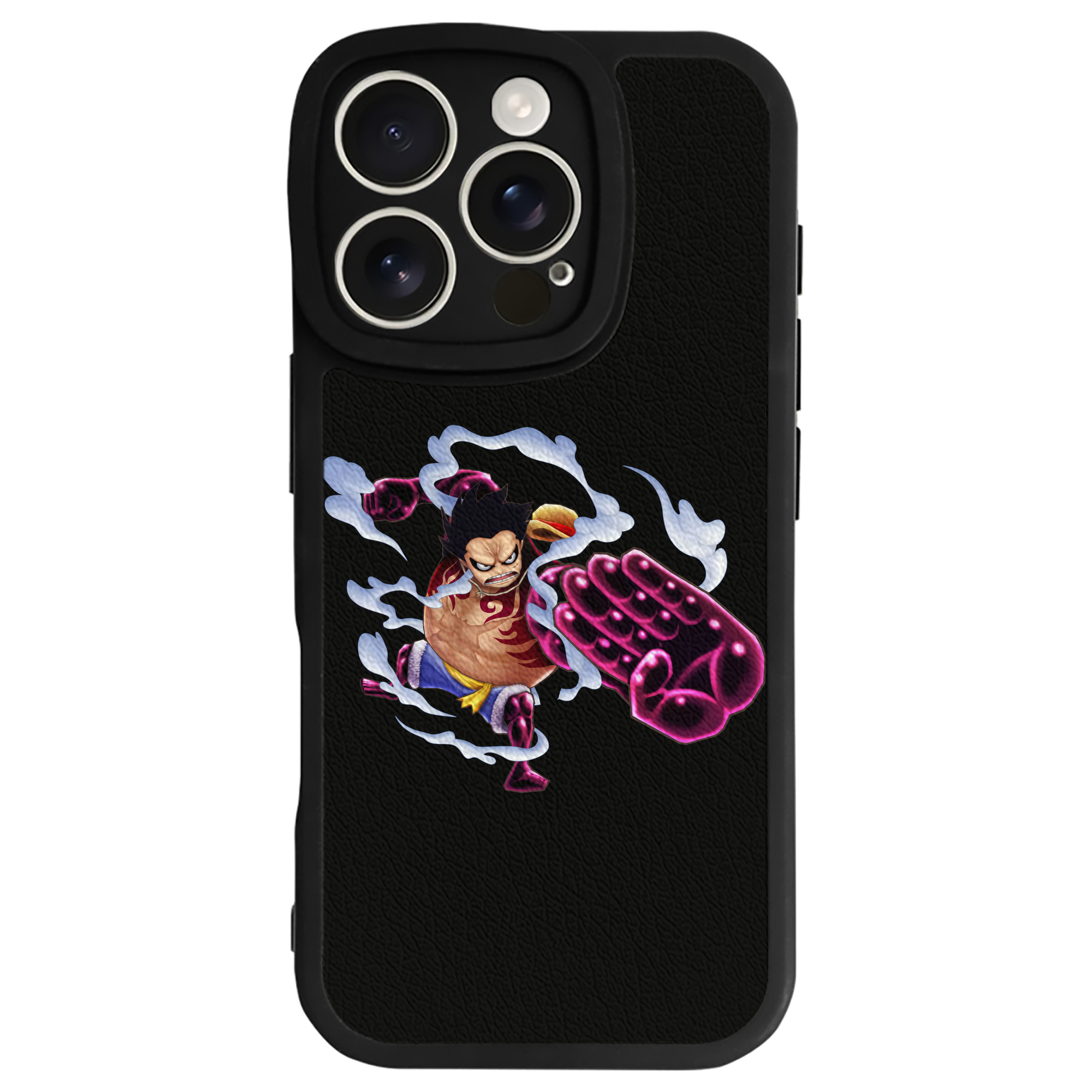 （画像用） ワンピース モンキー・D・ルフィ ONE PIECE Monkey D. Luffy 【iPhone 16シリーズ対応】シリコンスマホケース（レザー調） 材質：シリコン